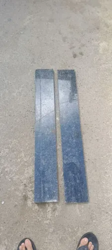 Pedras de Granito Verde Ubatuba 100cmx15cmx2cm - Ótimo Estado