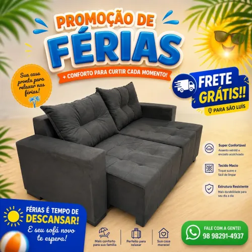 Super Promoção de Sofá Retrátil A Pronta Entrega!!