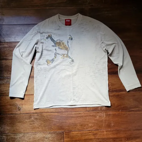Oakley x Piet Camiseta Rusted Skull Long Sleeve Beige