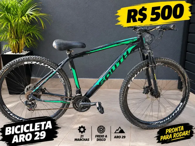 Bicicleta aro 29 funcionando entrego