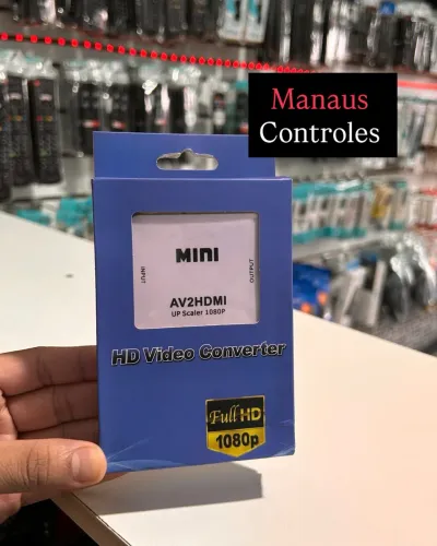 Conversor de Vídeo AV/ RCA para Hdmi ( Output ) - Promoção