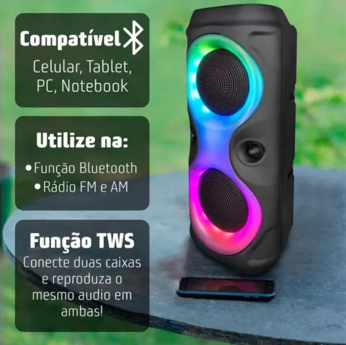 Caixa de som multifuncional Entregamos 