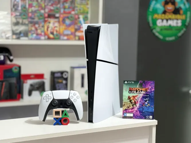 Play 5 Slim 1TB + 1 Jogo *** Cartão até 18X ( Loja Física )