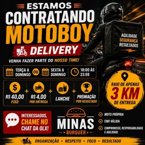 Vaga Motoboy Delivery