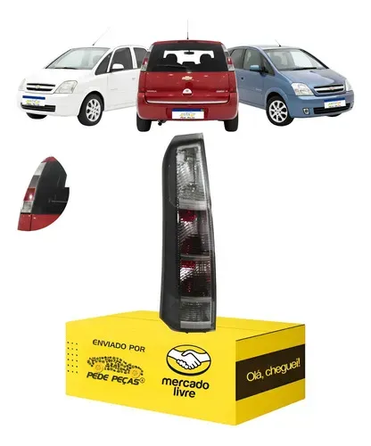 Lanterna Traseira Esquerda Gm Meriva 2009 10 11 2012 Fumê Esquerdo/motorista