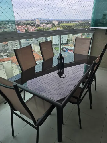 Mesa para varanda com 6 cadeiras