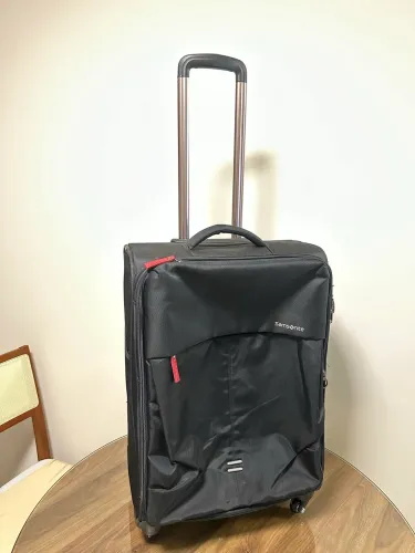 Mala de viagem samsonite média 23kgs expansiva rodas 360