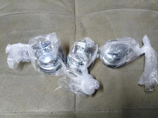 3 Canecas Cromada Novas para Tom/Surdo