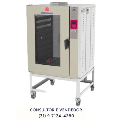 Forno Turbo 10 Esteiras a Gás Progas Novo