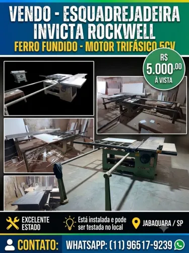 Esquadrejadeira Invicta Rockwell