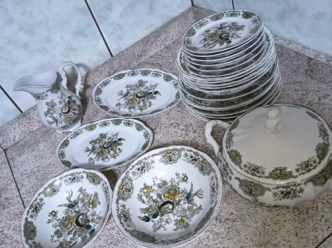 Conjunto de jantar de porcelana Steatita - anos 60