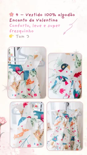 Vestidos e Sapatilha Infantil
