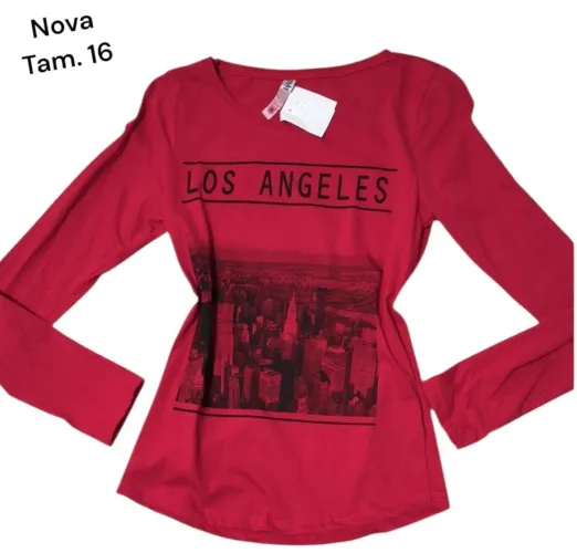 Blusas manga longa. R$10 cada