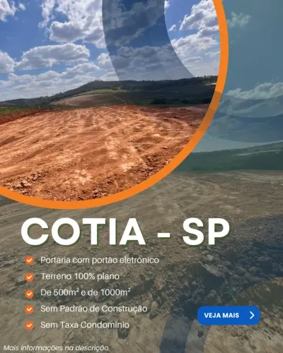 COMPRE O TERRENO E CONSTRUA NO SEU TEMPO