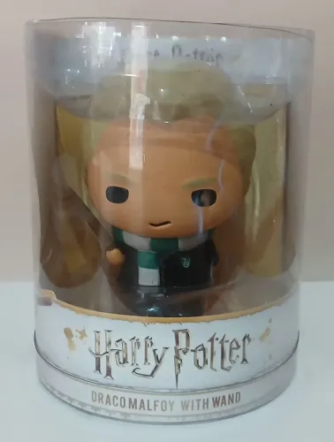 Boneco harry potter draco malfoy com varinha