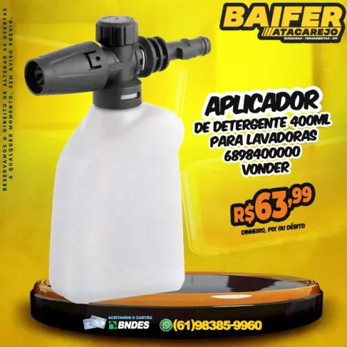 Aplicador de Detergente Para Lavadora 400Ml * Vonder