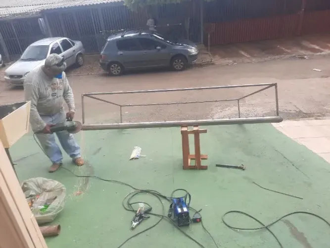 Trave de futebol de salão par