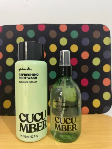 Kit Body Wash e Body Spray Cucumber - Victorias Secret Pink