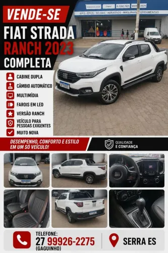 Fiat Strada Ranch 1.3 Flex 8V CD Aut. 2023