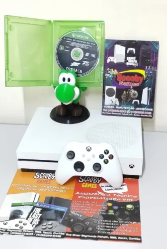XBOX ONE S 1 TB SEMINOVO, 1 CONTROLE, 1 JOGO, GARANTIA