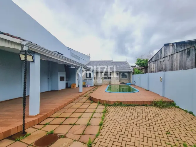 Casa com piscina para locação, 2 quartos, 2 vagas, Santos Dumont, São Leopoldo, RS