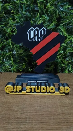Placa Decorativa do Athletico Paranaense Em 3D
