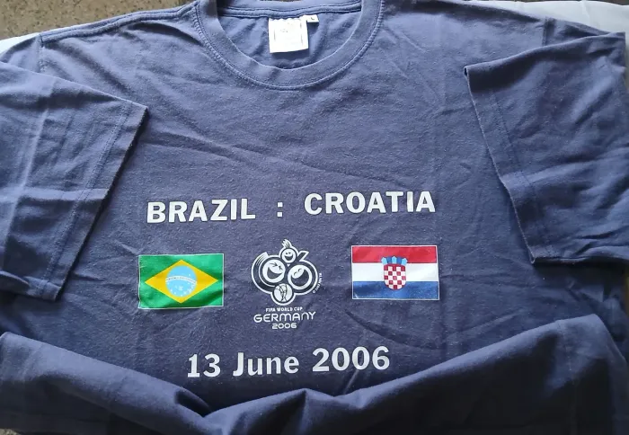 Camisa Brasil Comemorativa Copa 2006 Brasil Croácia Produto Oficial Tam G Frete Grátis
