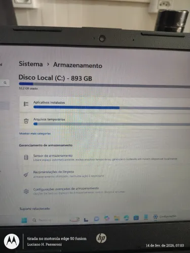 Notebook HP Intel Core Inside Ultra 3I
