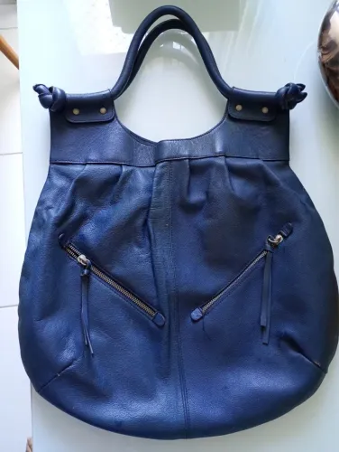 Bolsa grande de couro legítimo