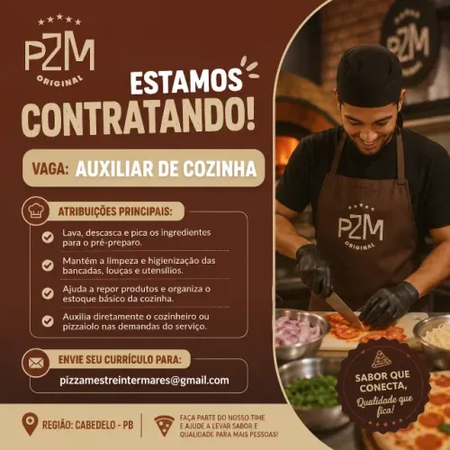 Vagas para Pizzaria