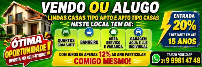 Vendo e financio excelentes aptos tipo casas em Betim bairro Dom Bosco
