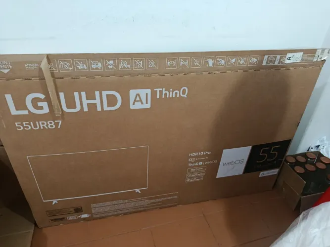 TV LG QUEBRADA SEM CABOS NEM CONTROLE 55 POLEGADAS