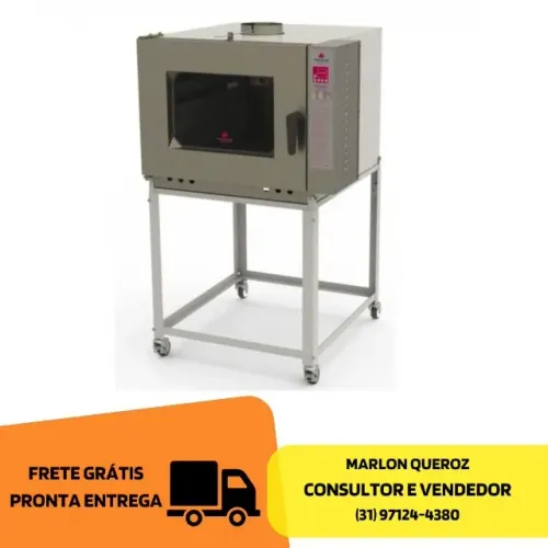 Forno Turbo 5 Esteiras a Gás Progás Novo