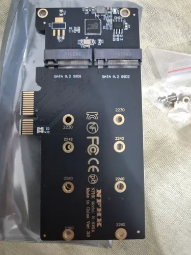 Adaptador SSD Sata M.2 NGFF M2 BKey para PCIe x1