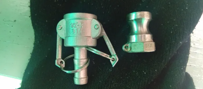 Engates rápidos camlock de inox