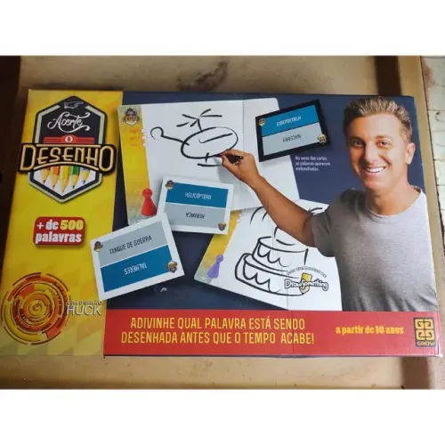 Jogo Acerte o Desenho Luciano Huck Da Grow Completo
