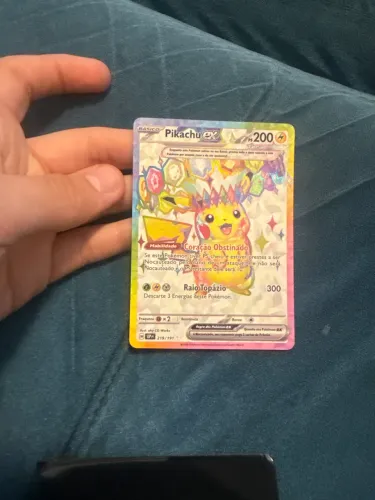 Pikachu EX full art tera fagulhas tempestuosas NM