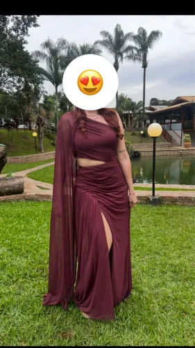 Vestido de Festa/ Madrinha Marsala