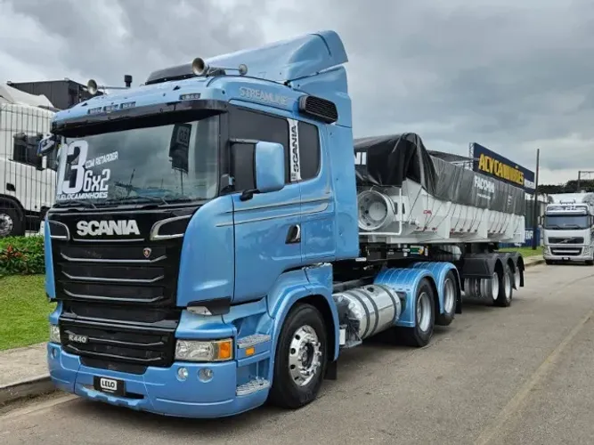 Scania R440 6x2 Ano 2013 Automático Ar Condicionado + Basculante Facchini 0km 25m³sem pneu