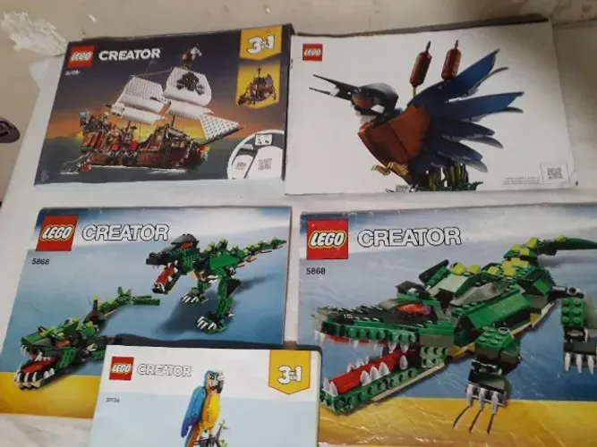 Manuais Lego 5868, 31109 E Outros Somente Manuais Espanhol (Usado)