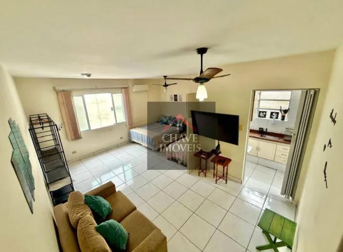 Studio com 1 dormitório à venda, 39 m² por R$ 375.000,00 - Embaré - Santos/SP