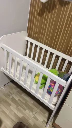 Mini berço com colchão + kit berço 