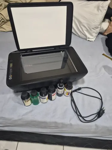 KIT IMPRESSÃO: Impressora HP Wi-Fi + Segunda Impressora com 2 Cartuchos Novos + 6 Tintas!