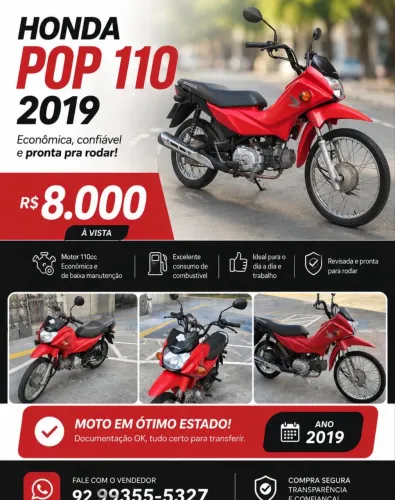 HONDA POP 110i - 2019