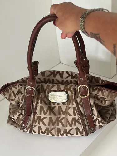 Bolsa Tote Michael Kors Bege com Hologramas