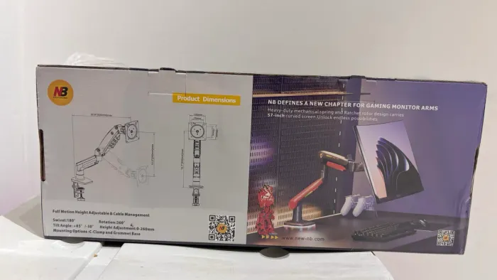 Suporte articulado mesa monitor a gás