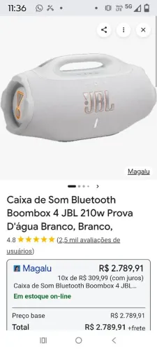 JBL bom Box 4 lacrado