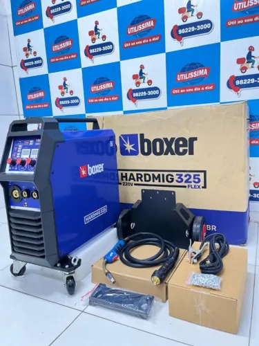 Máquina de Solda Inversora Multiprocesso MIG/MMA/TIG Hardmig 325 Flex 300A 220V BOXER-2005