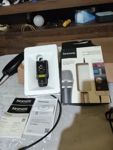 ? Adaptador de Áudio Saramonic SmartRig II - Sem Uso - Estado de Novo