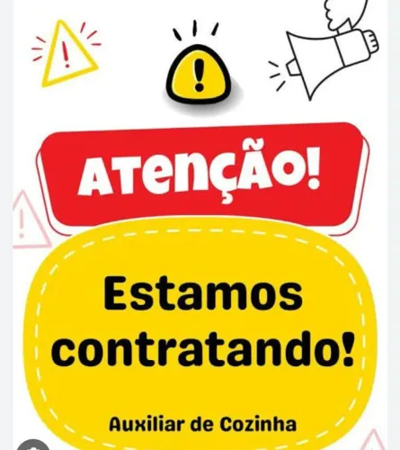 ? Vaga: Auxiliar de Cozinha FEMININO